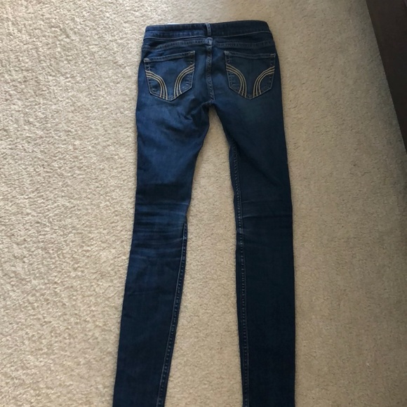 Hollister Super Skinny Jeans Dark Wash - Picture 6 of 7